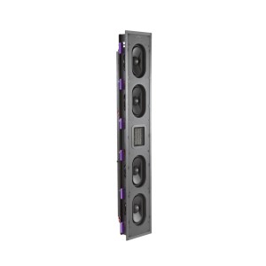Wisdom In Wall Point Source INSIGHT SERIES P4i speaker with visible drivers and slim profile.
