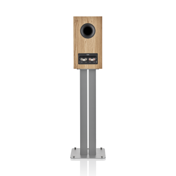 606-S3-BW-stand-mount-speaker-oak-rear-view