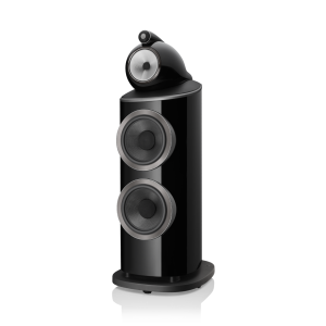 801-D4-BW-Black-floorstanding-speaker-hifi-angle-view