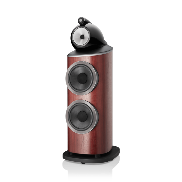 801-D4-BW-Black-floorstanding-speaker-hifi-satin-rosenut-angle-view