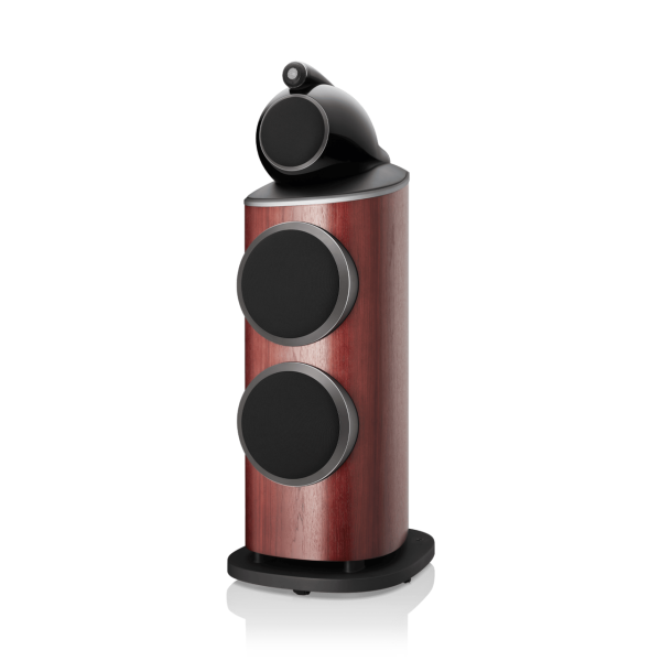 801-D4-BW-Black-floorstanding-speaker-hifi-satin-rosenut-with-grill
