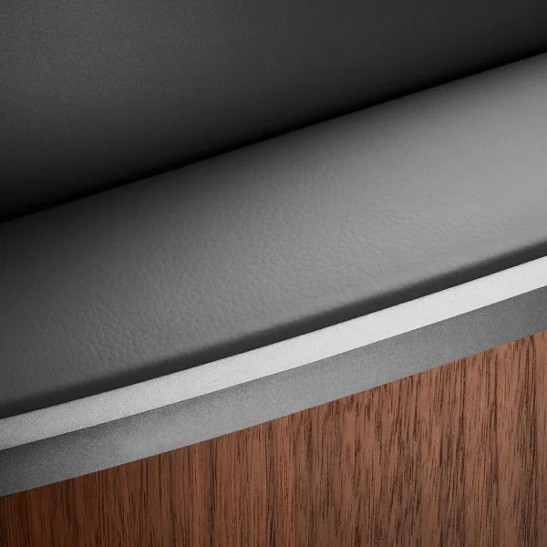 801-D4-BW-Black-floorstanding-speaker-hifi-satin-walnut-close-up