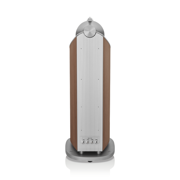 801-D4-BW-Black-floorstanding-speaker-hifi-satin-walnut-rear-view.