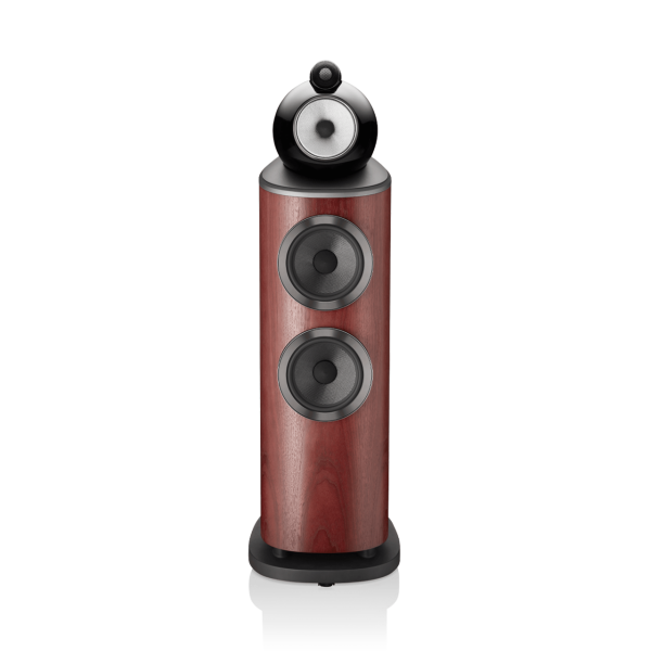 803-D4-BW-floorstanding-speaker-hifi-satin-rosenut-front-view