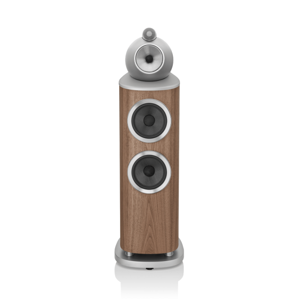 803-D4-BW-floorstanding-speaker-hifi-satin-walnut-front-view.