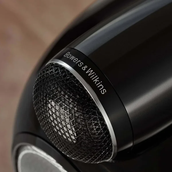 Load more Attachment Details 803-D4-BW-floorstanding-speaker-hifi-satin-walnut-tweeter-close-up