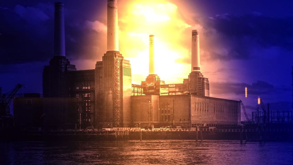 battersea power station artwork in home cinema